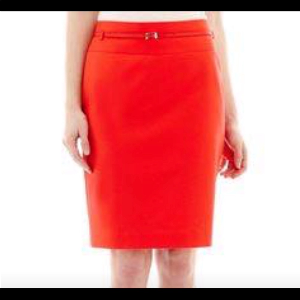 Liz Claiborne Red Pencil Skirt
